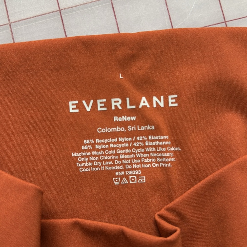 Everlane Renew Perform Leggings L Burnt Orange - Picture 4 of 4